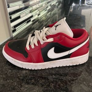 unisex red and black nike jordan’s